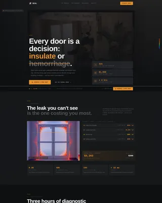 Door Weatherproofing Landing Page Template