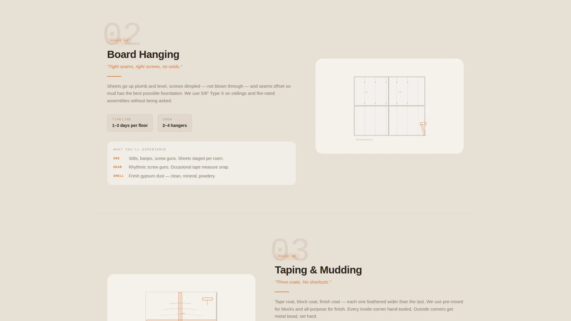 Drywall Installation Landing Page Template