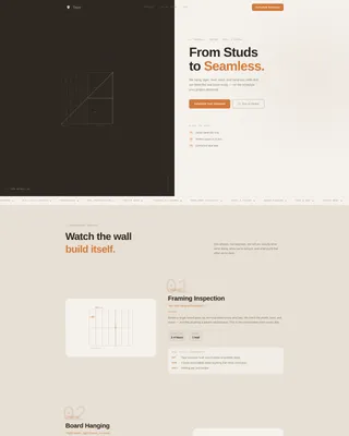 Drywall Installation Landing Page Template