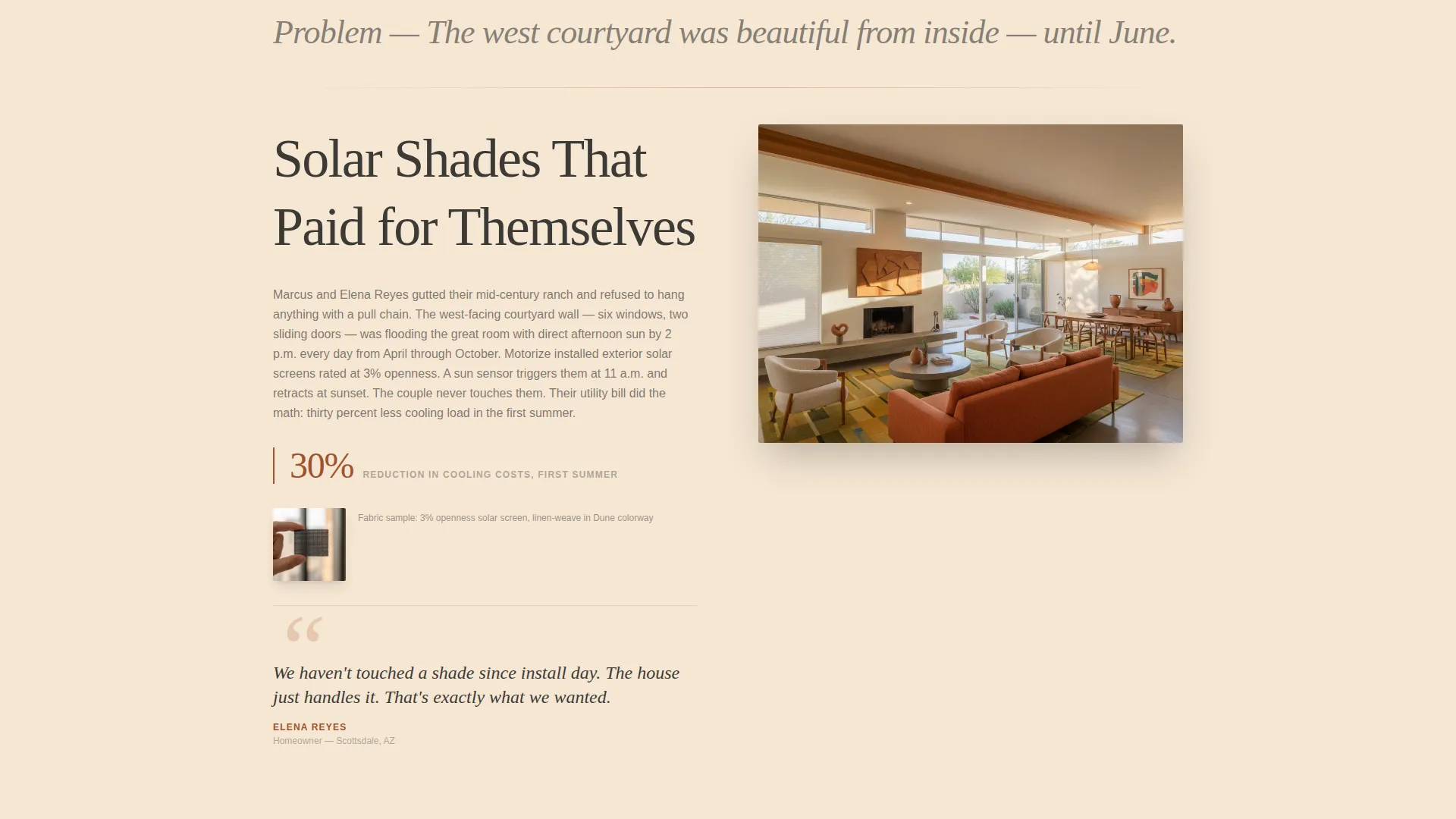 Electric Shades Landing Page Template