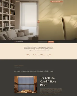 Electric Shades Landing Page Template