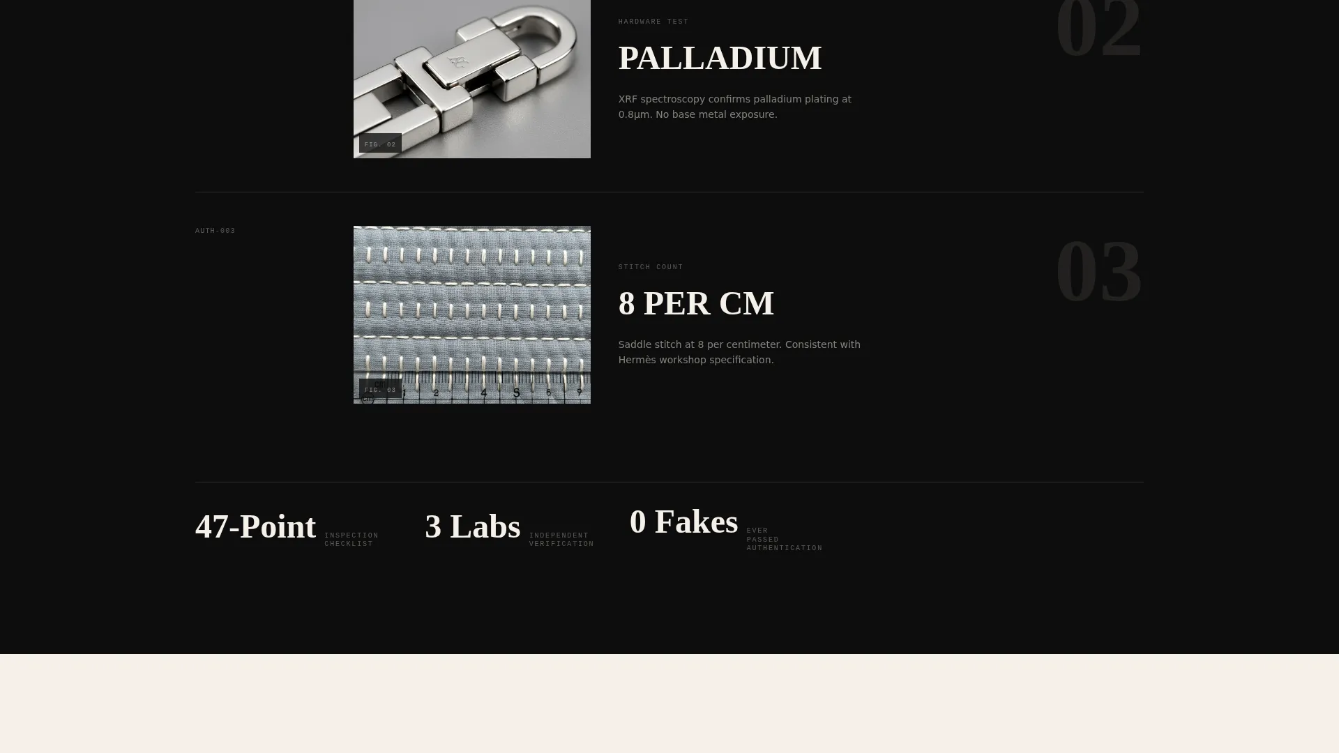 Brutalist Pre-Owned Luxury Consignment Landing Page