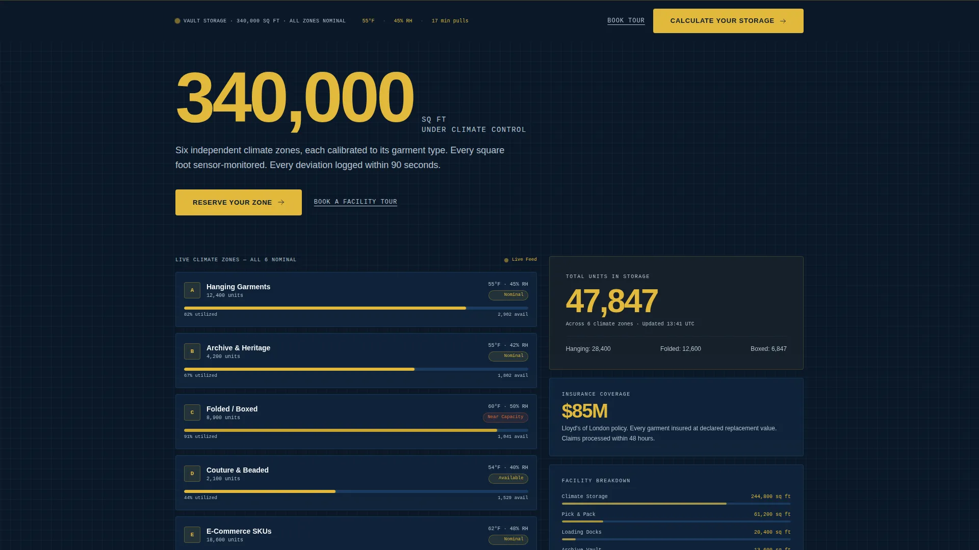 Precision Fashionstorage | Free Website Template | Rocket