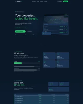 Grocery Delivery Landing Page Template