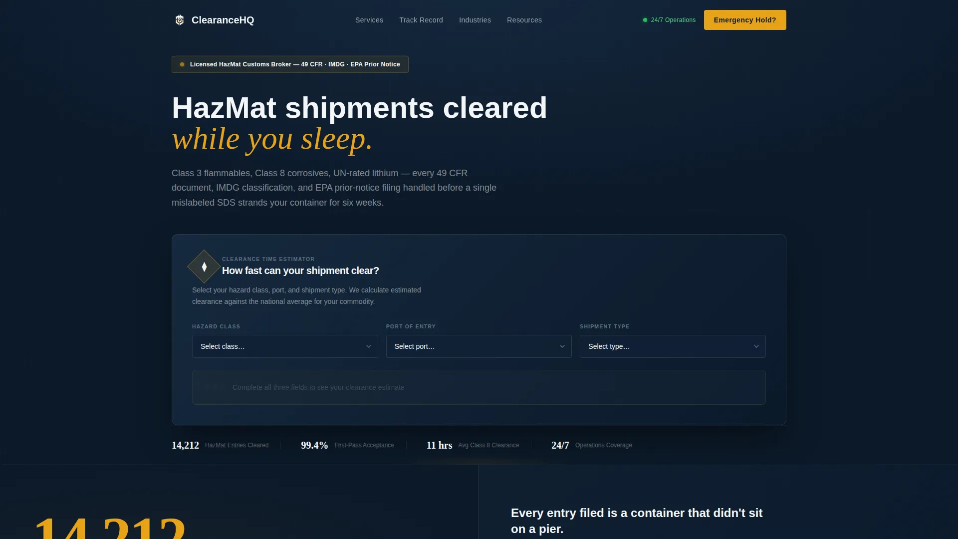 Authoritative Hazmat | Free Website Template | Rocket
