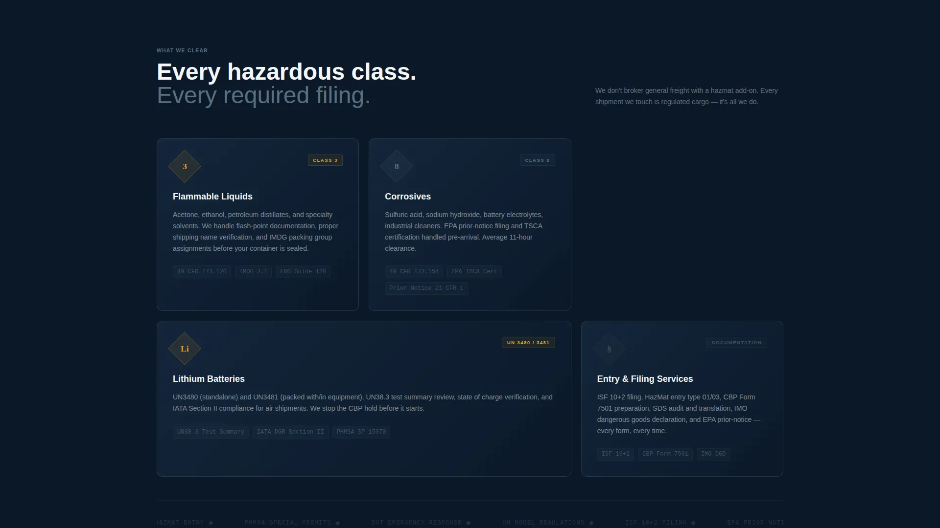 Authoritative Hazmat | Free Website Template | Rocket