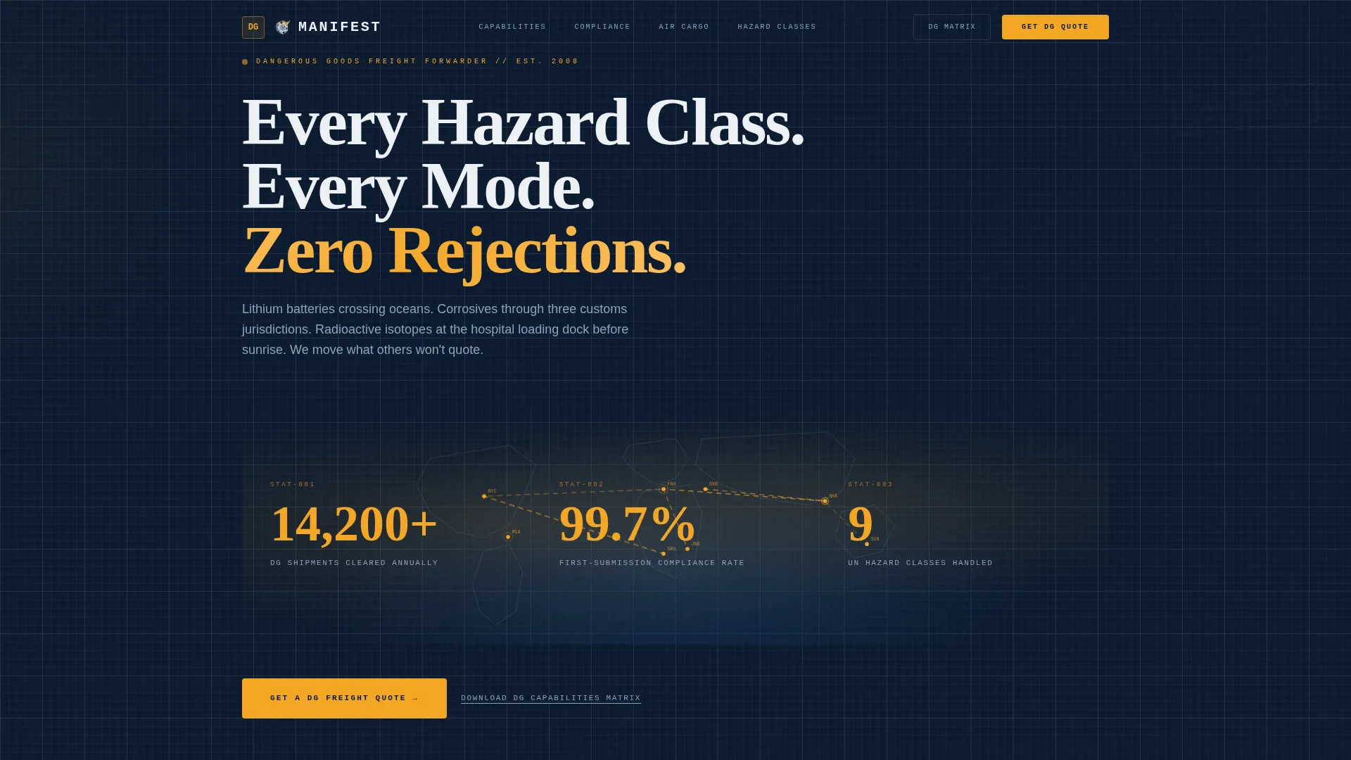 Precision Hazmat | Free Website Template | Rocket