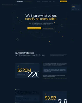 Authoritative Risk | Free Website Template | Rocket