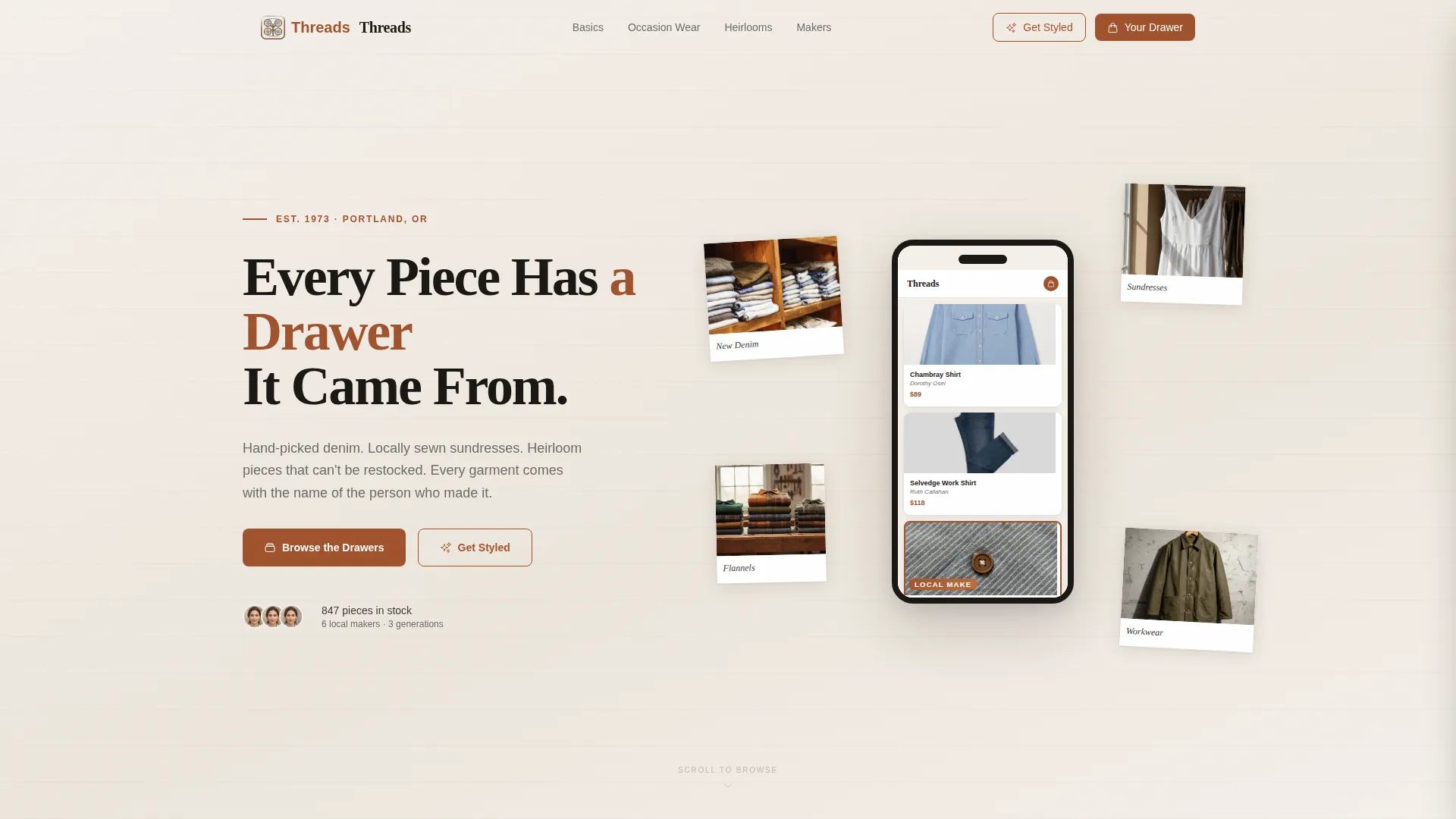 Family-Owned Business Portfolio & Case Study Website Template