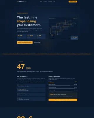 Last-Mile Delivery Landing Page Template