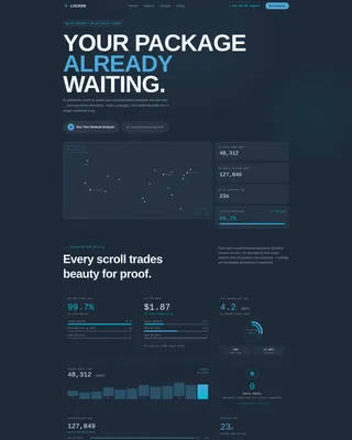 Network Landing Page Template | Last-Mile Delivery
