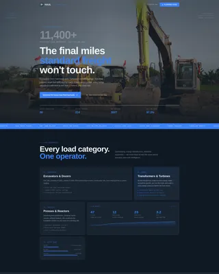 Powerful Heavyequipment | Free Website Template | Rocket