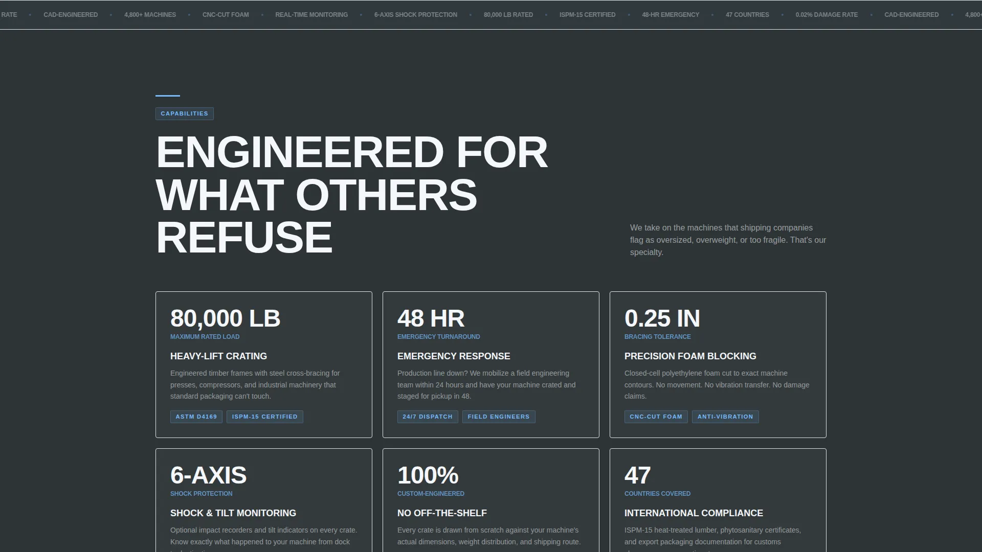 Precision Heavyequipment | Free Website Template | Rocket
