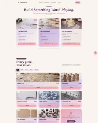 Hobby & Passion Supplies Portfolio Website Template