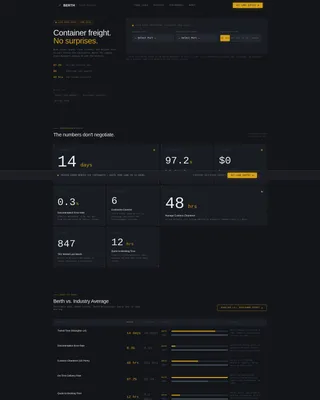 Ocean Freight Forwarder Landing Page Template