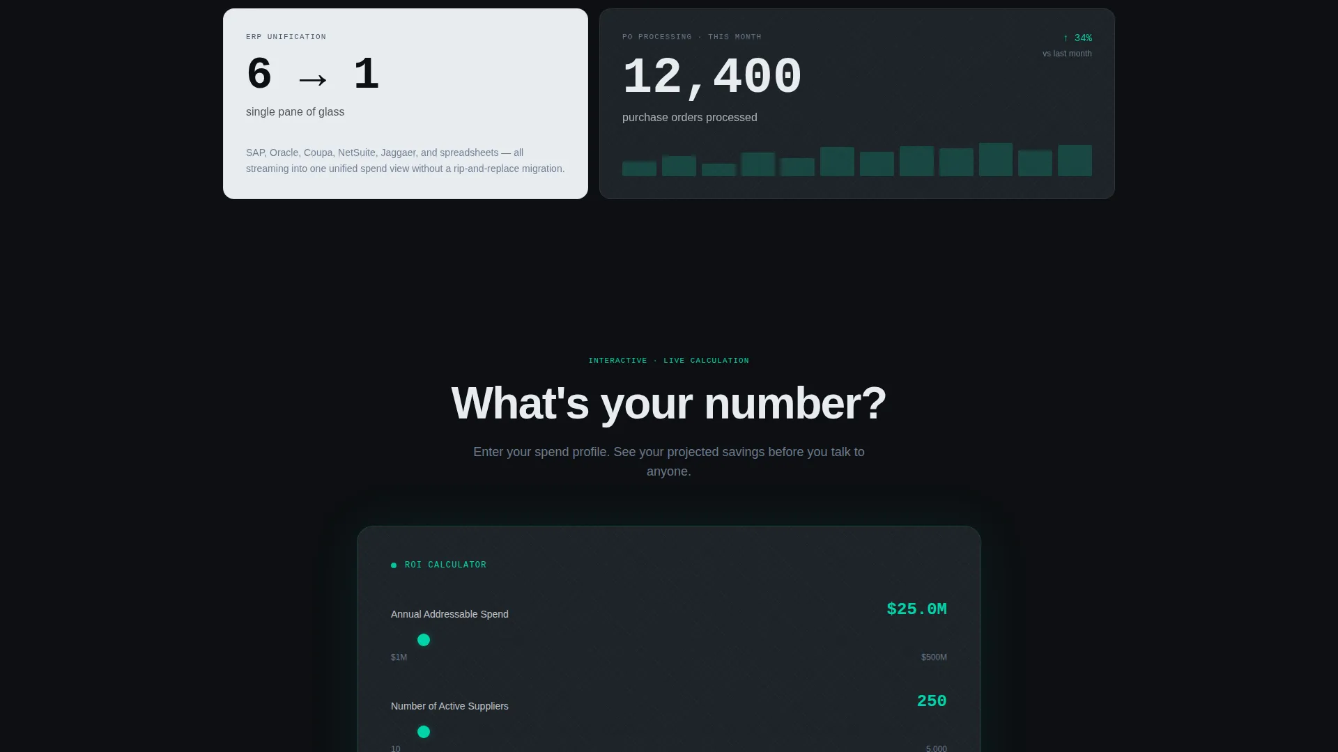 Procurement Platform Landing Page Template