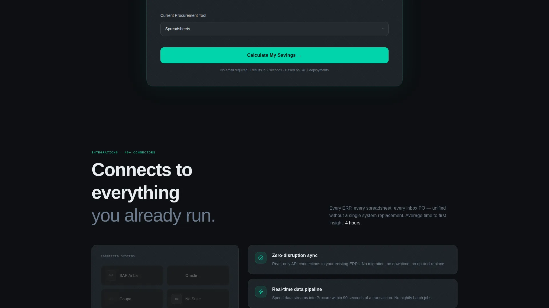 Procurement Platform Landing Page Template