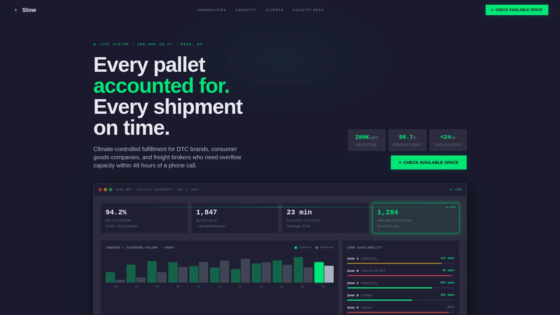Complete Warehouse & Distribution Professional Website Template