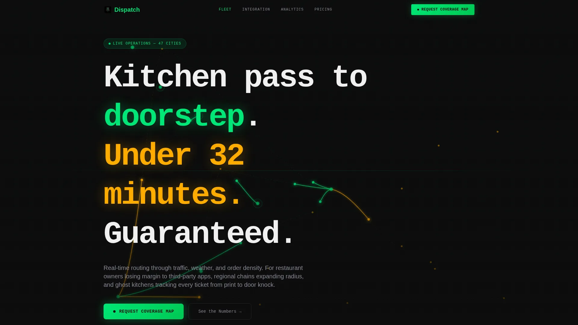 Restaurant Delivery Service Landing Page Template