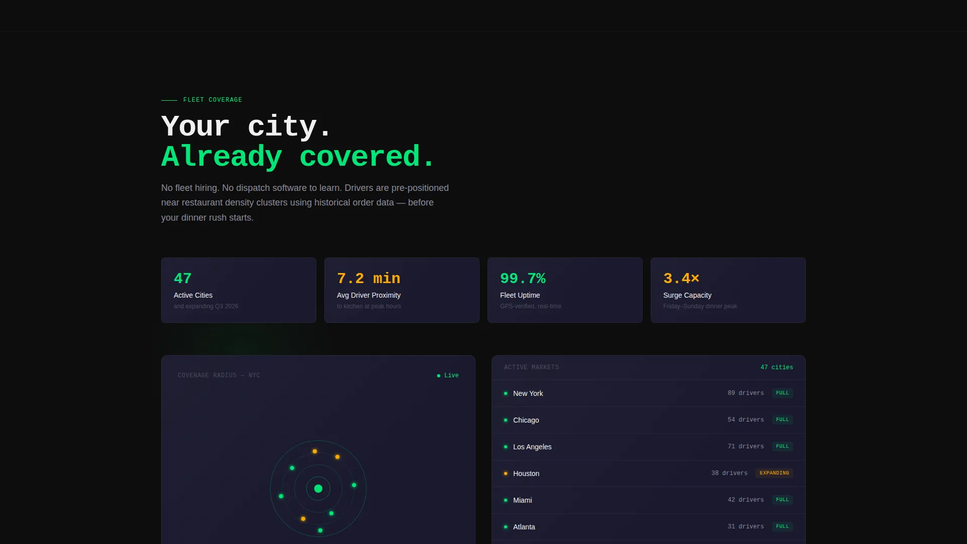Restaurant Delivery Service Landing Page Template