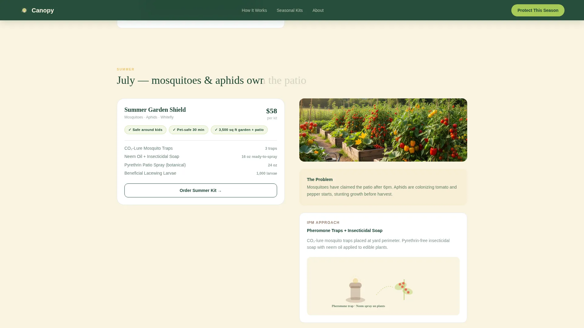 Seasonal Pest Management Landing Page Template