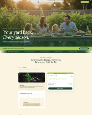 Seasonal Pest Management Landing Page Template