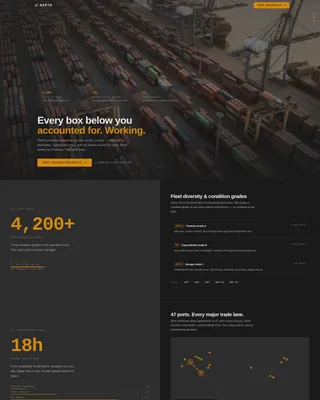 Industrial Shipping Container Leasing Landing Page