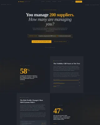 Supplier Relationship Management Landing Page Template