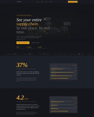 Realtime Supply Chain Analytics Landing Page Template