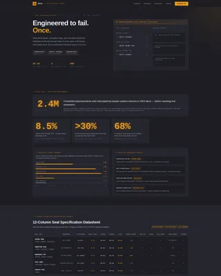 Tamper-Evident Packaging Landing Page Template