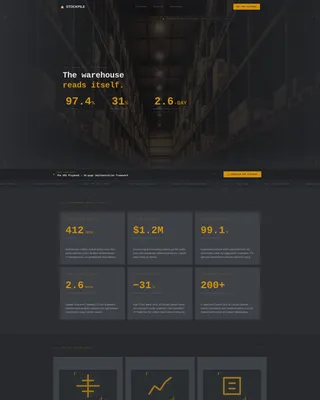 Vendor Managed Inventory Landing Page Template