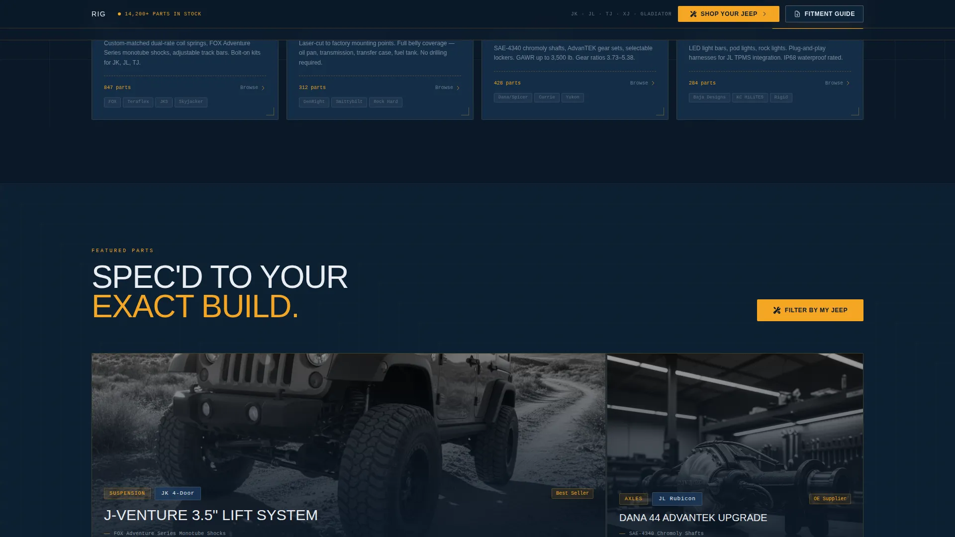 Jeepparts | Free Website Template | Rocket