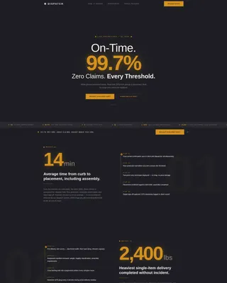 White-Glove Delivery Service Landing Page Template