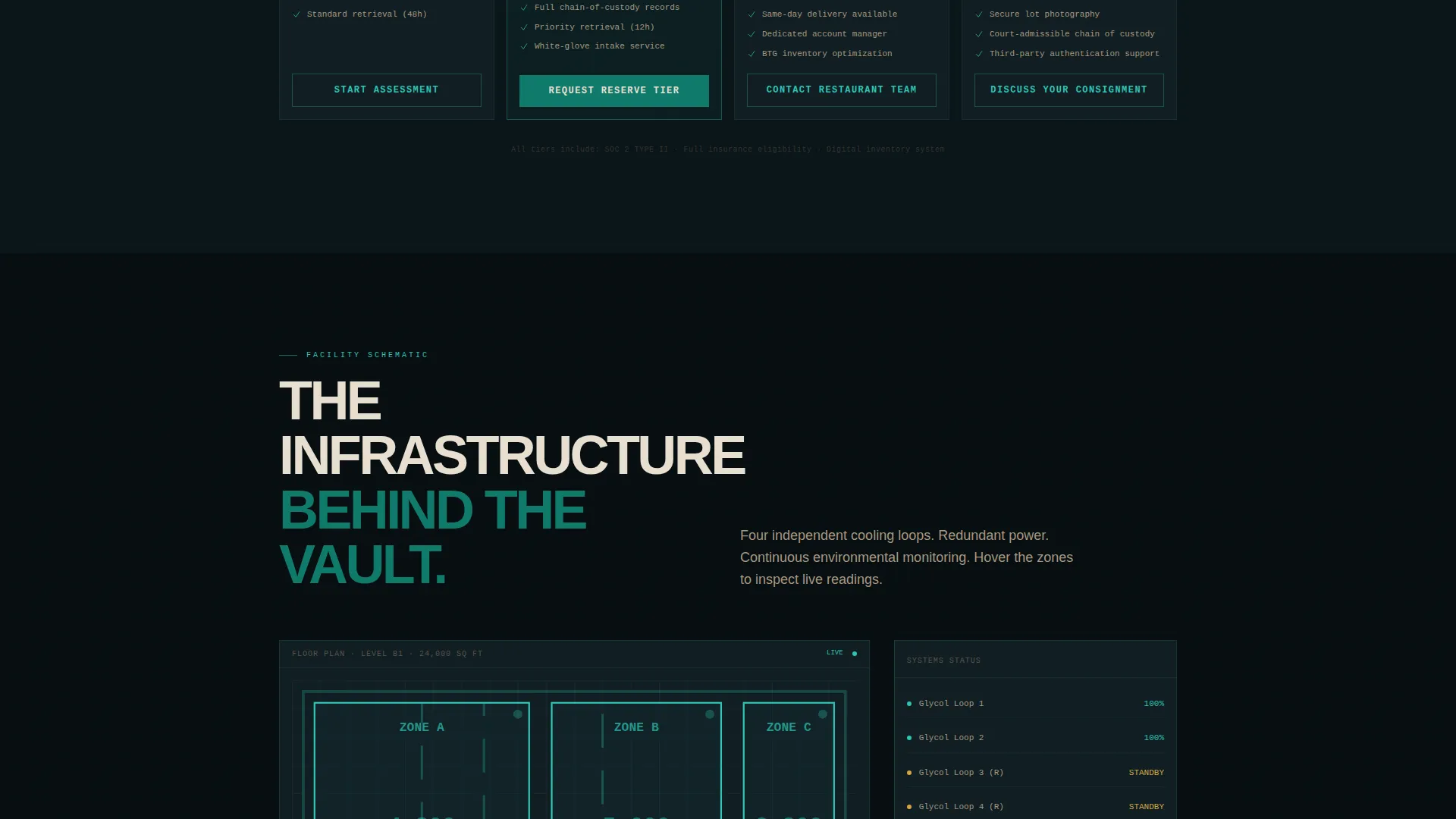 Precision Winestorage | Free Website Template | Rocket