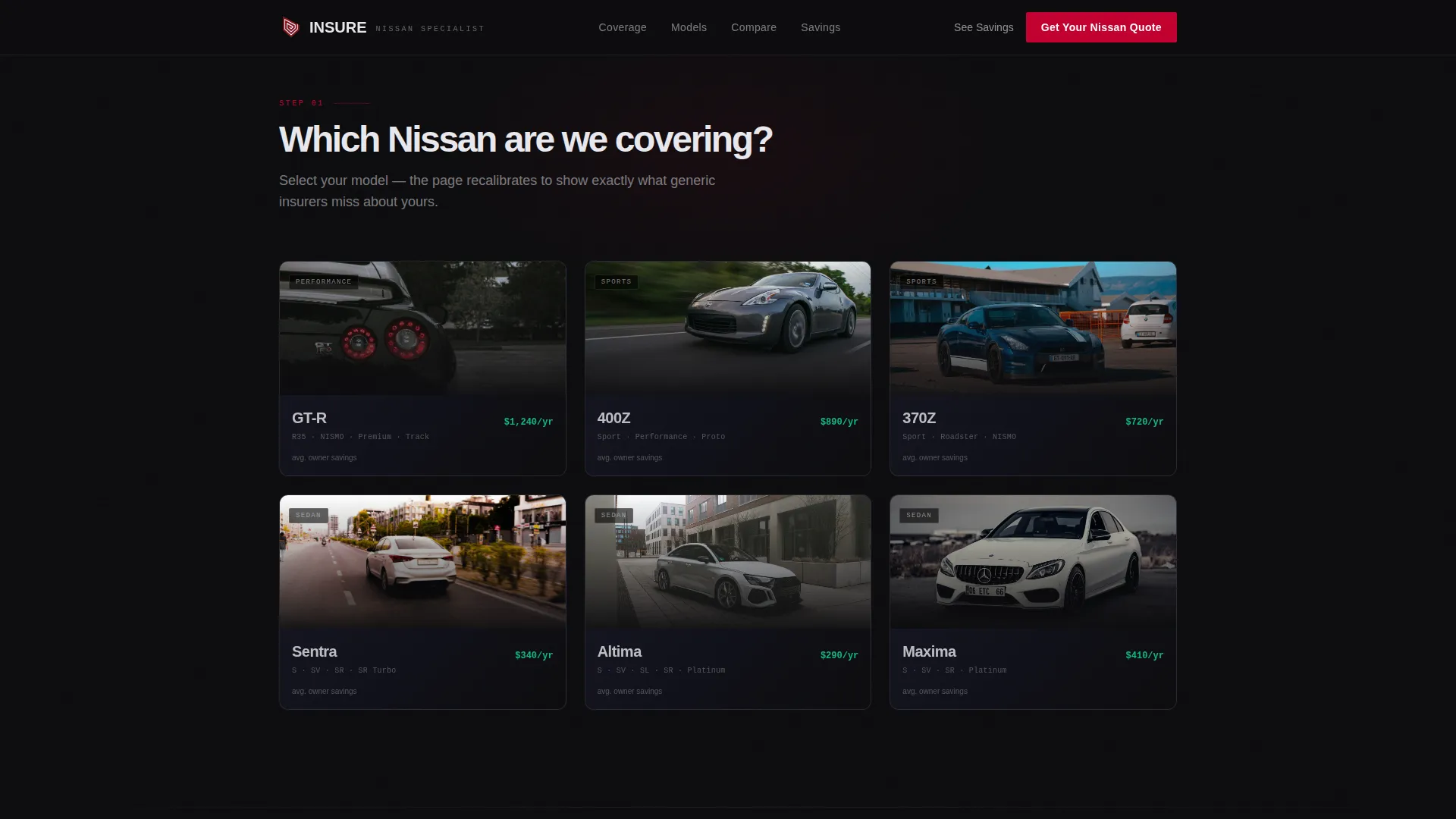 Car Dealership Specialist Professional Website Template