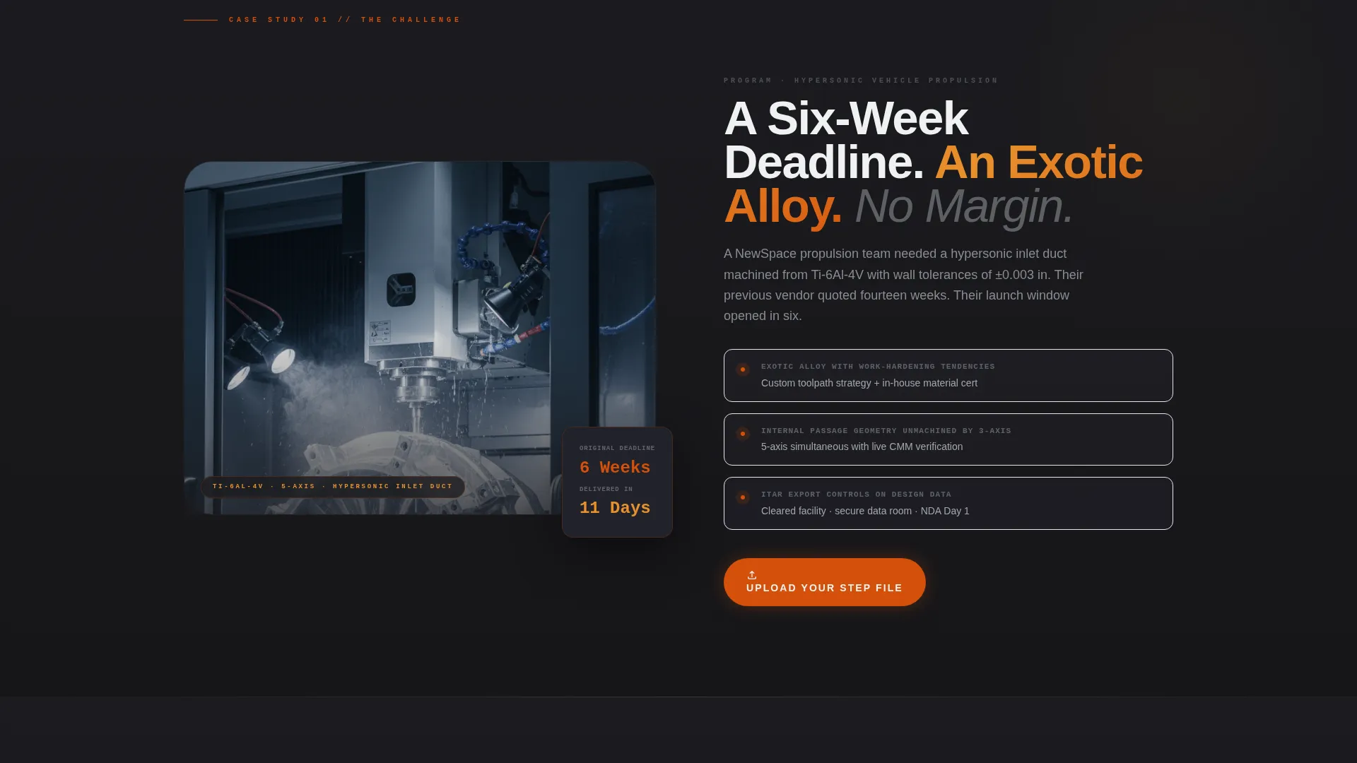 Aerospace Rapid Prototyping Shop Website Template