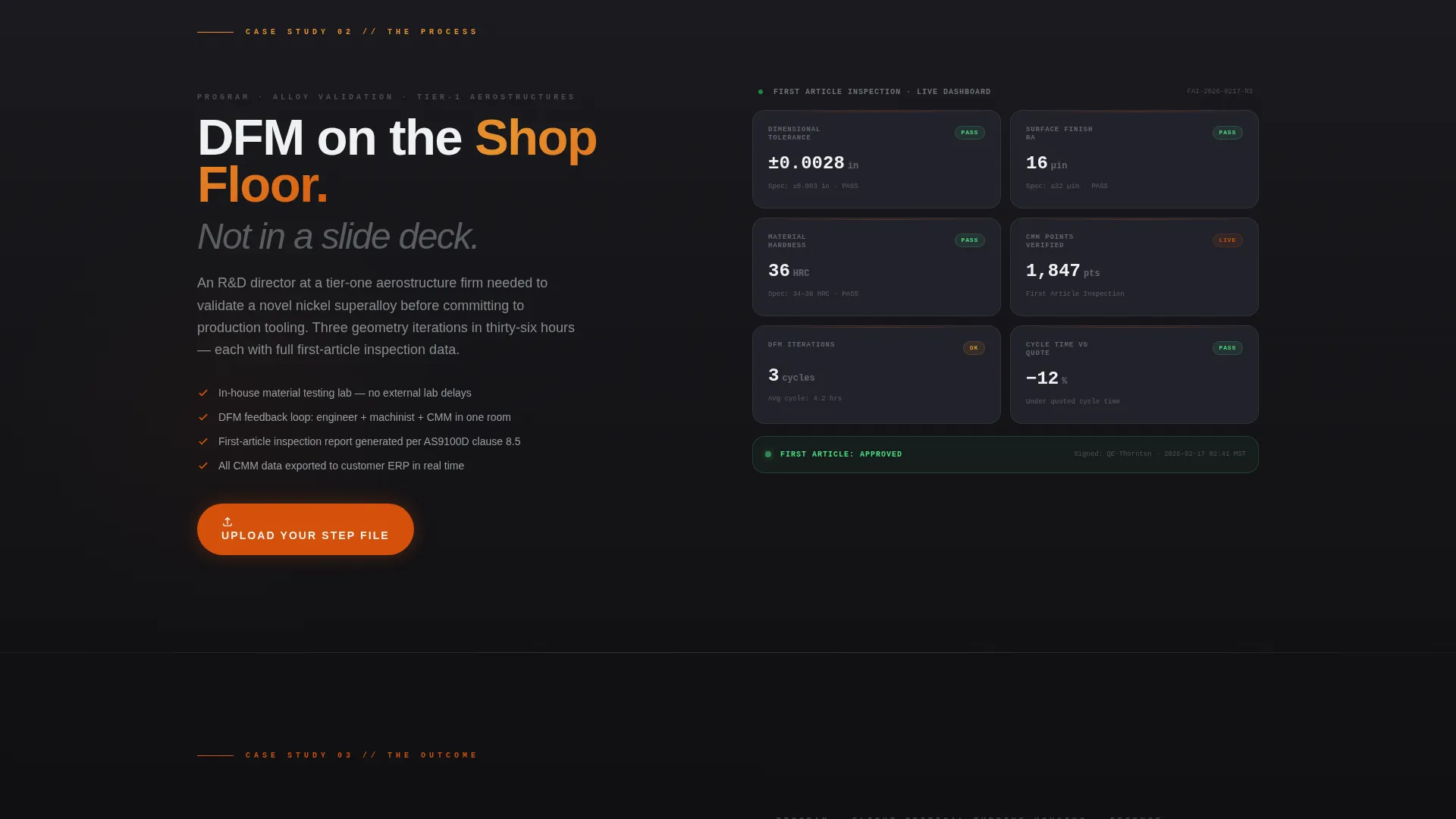 Aerospace Rapid Prototyping Shop Website Template