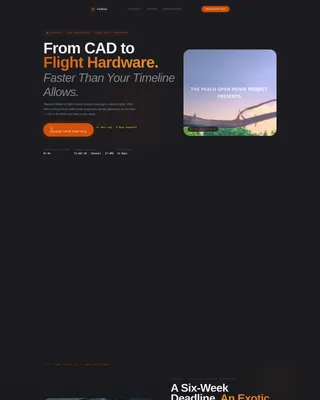 Aerospace Rapid Prototyping Shop Website Template