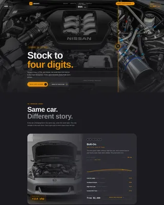 Car Dealership Specialist Pricing Website Template