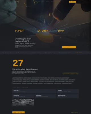 Aerospace Welding & Joining Services Website Template