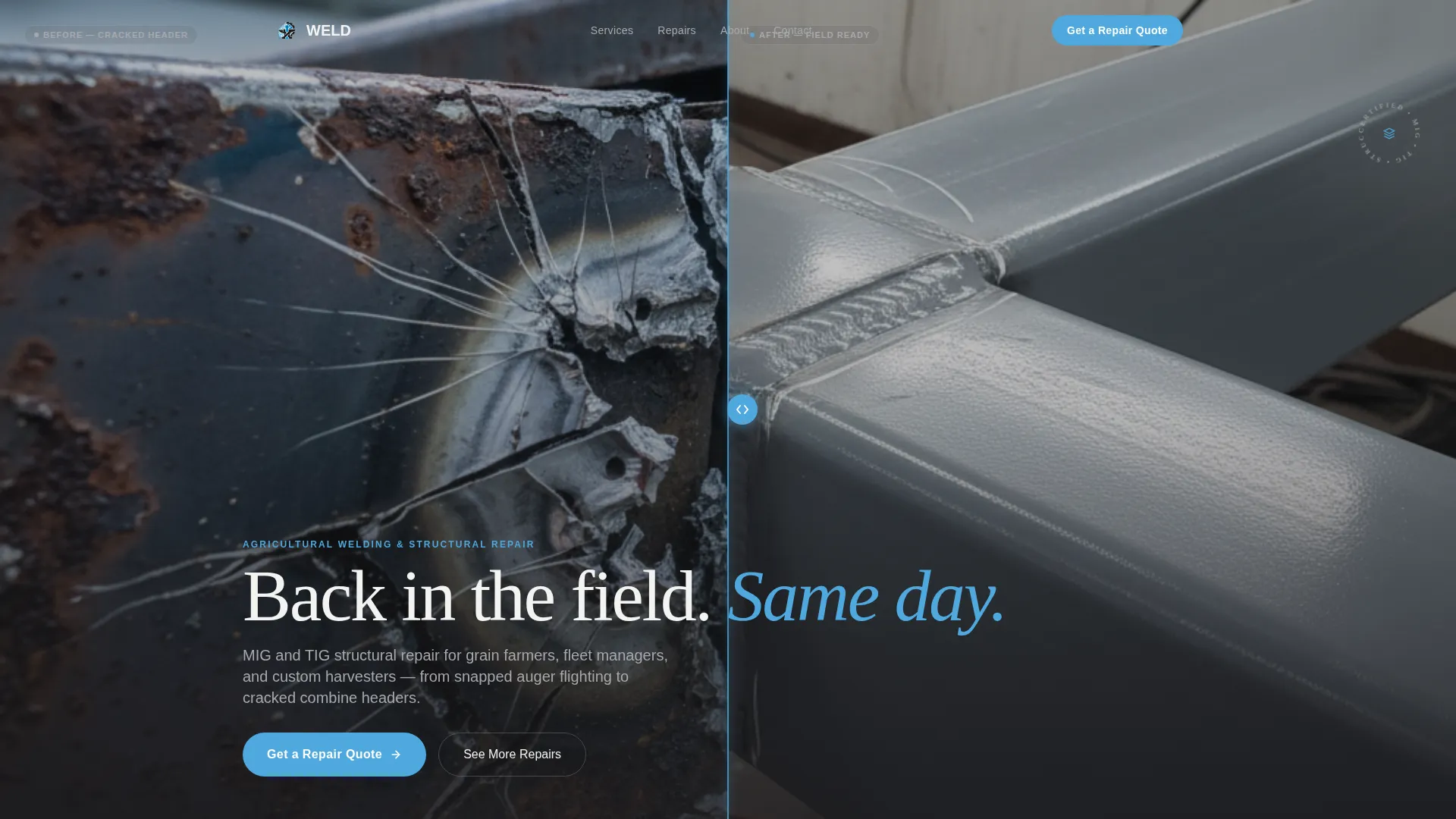 Expert Agricultural Equipment Manufacturing Professional Website Template