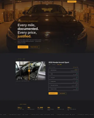 Used Car Marketplace Landing Page Template