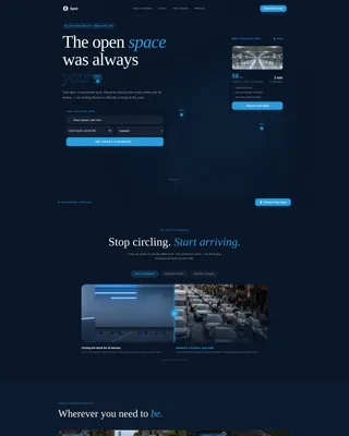 Parking Reservation Landing Page Template