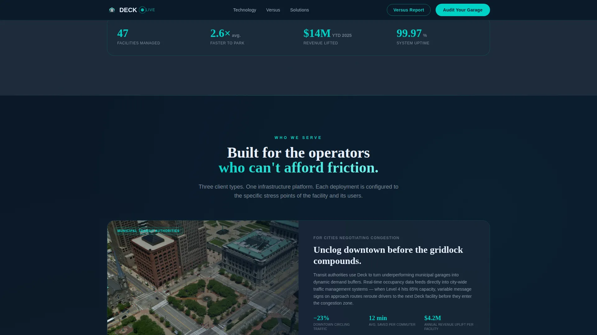Intelligent Parking Landing Page Template