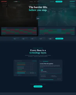 Intelligent Parking Landing Page Template