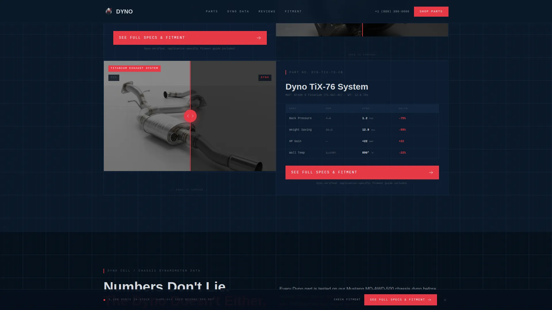 Performance Auto Parts Landing Page Template
