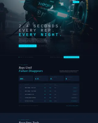 Pit Crew Training Landing Page Template