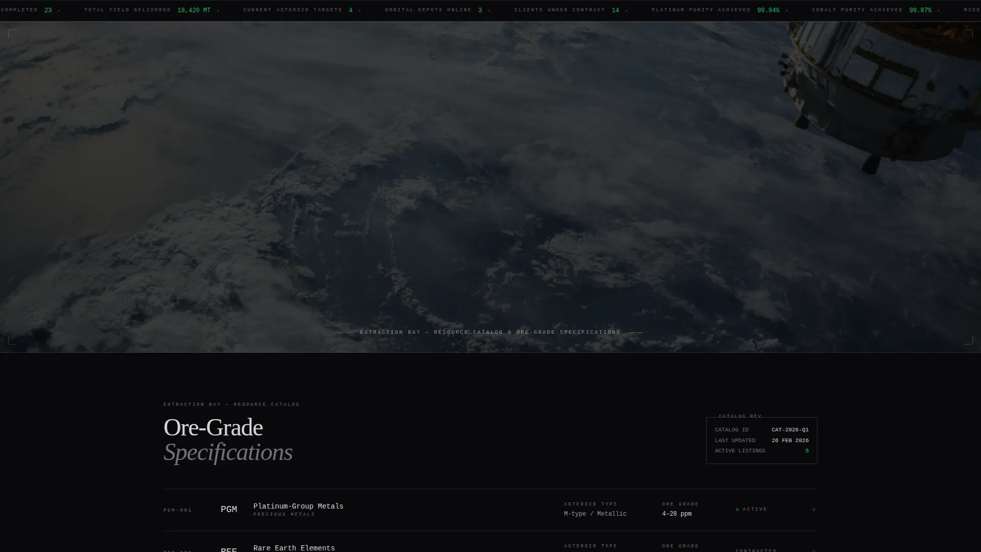 Specialist Space & Advanced Aerospace Professional Website Template