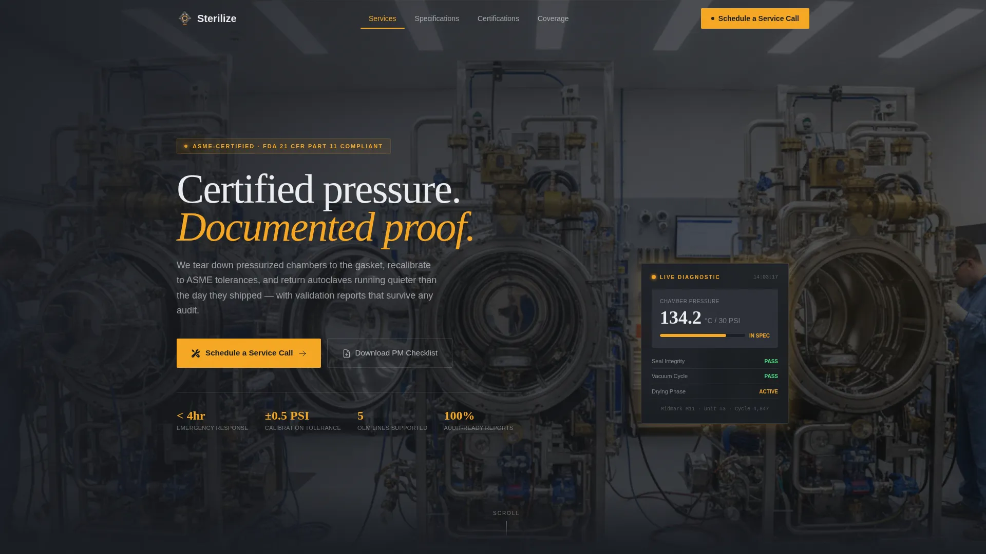 Advanced Manufacturing Processes Professional Website Template