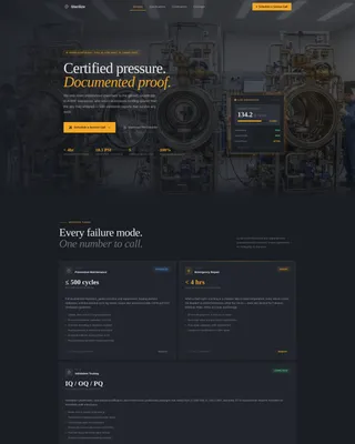 Advanced Manufacturing Processes Professional Website Template